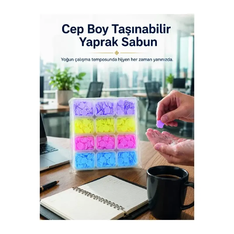 24 Adet Yaprak Sabun İle Pratik Hijyen