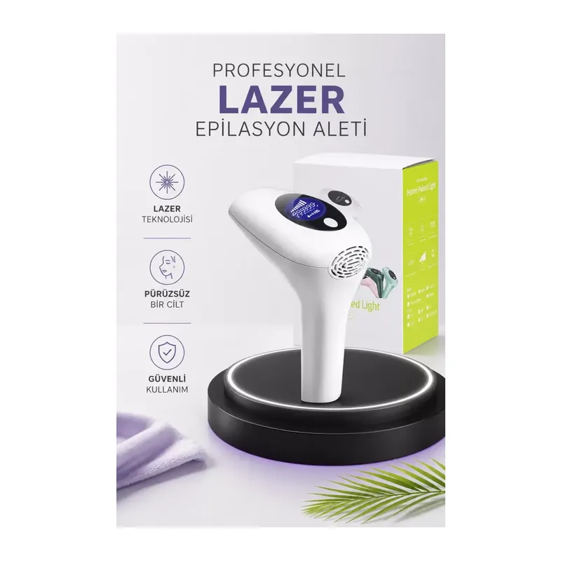 Ipl Lazer Teknolojili Dijital Ekranlı Epilasyon Cihazı