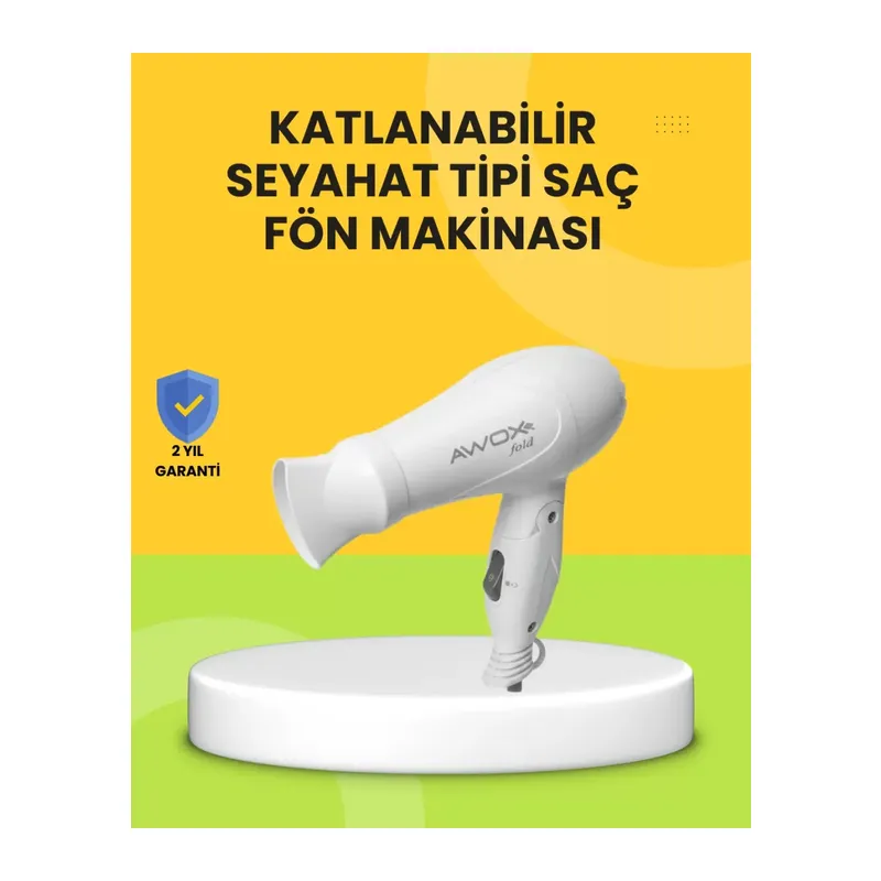 Katlanır Gövdeli Saç Kurutma Makinesi Ev Ve Valiz Kullanımı