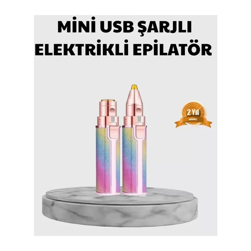 Mini Yüz Ve Kaş Epilatörü – 8000 Rpm Güçlü Motor Ve Paslanmaz Çelik Başlık