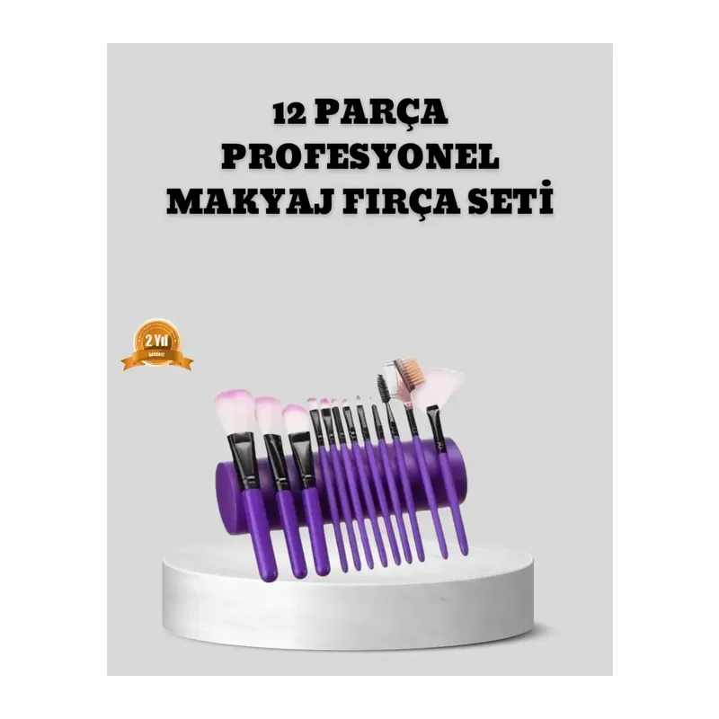 12 Parça Makyaj Fırça Seti – Profesyonel Ve Günlük Kullanıma Uygun