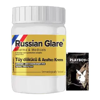 Playboy Rusian Glare Nano 50 Ml Rus Merhemi Tüy Dökücü Azaltıcı Krem + Yanında Jel