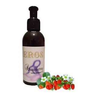 Eros Hologramlı Strawberry Erotic Massage Oil 120ml Çilek Kokulu Masaj Yağı 120ml