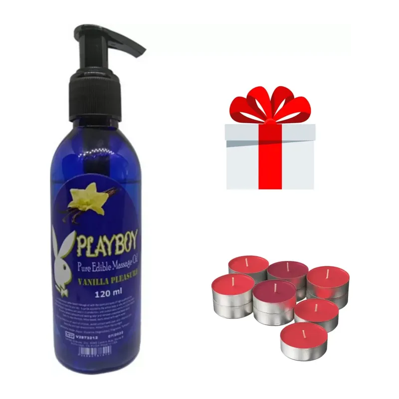 Playboy Pure Edible Vanilyalı Mum Vücut Masaj Yağı 120 Ml