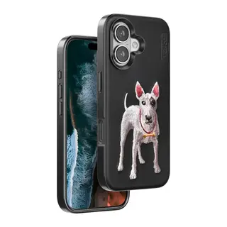 Venco Apple İphone 16 Perma Desenli Kapak - Siyah