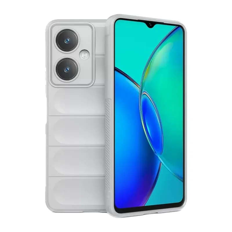 Vivo Y27 Kılıf Optimum Silikon - Krem