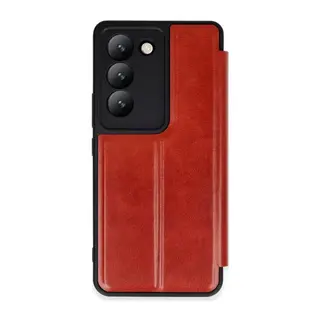 Vivo V30 Lite 4g Kılıf Flip Cover - Kırmızı