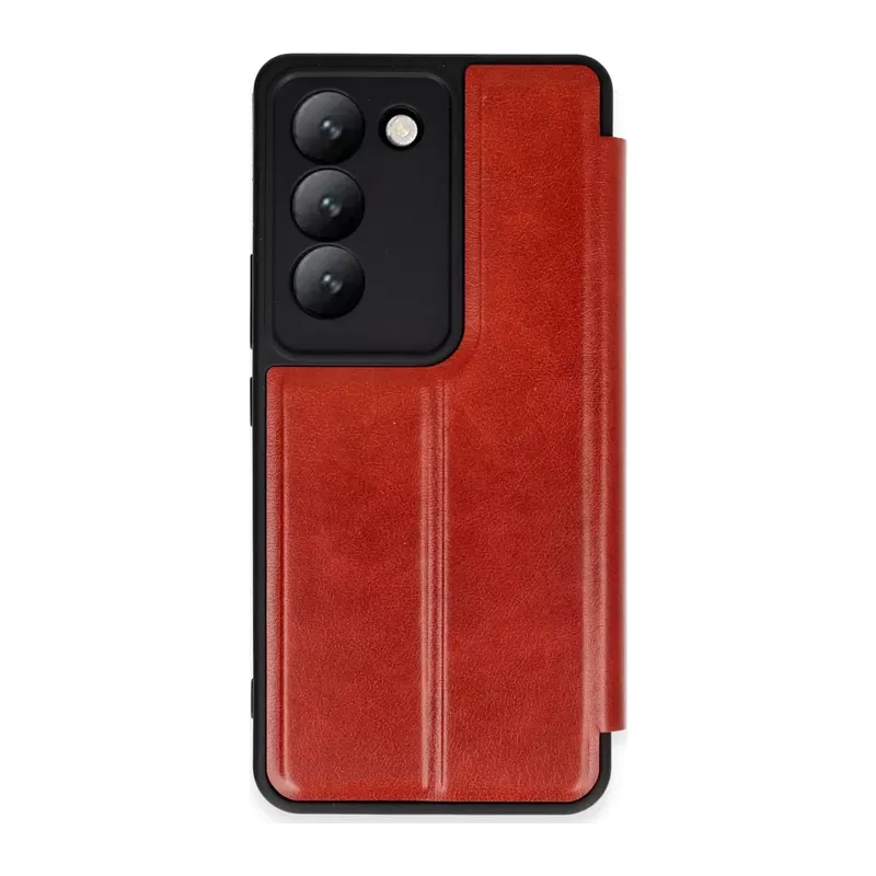 Vivo V30 Lite 4g Kılıf Flip Cover - Kırmızı