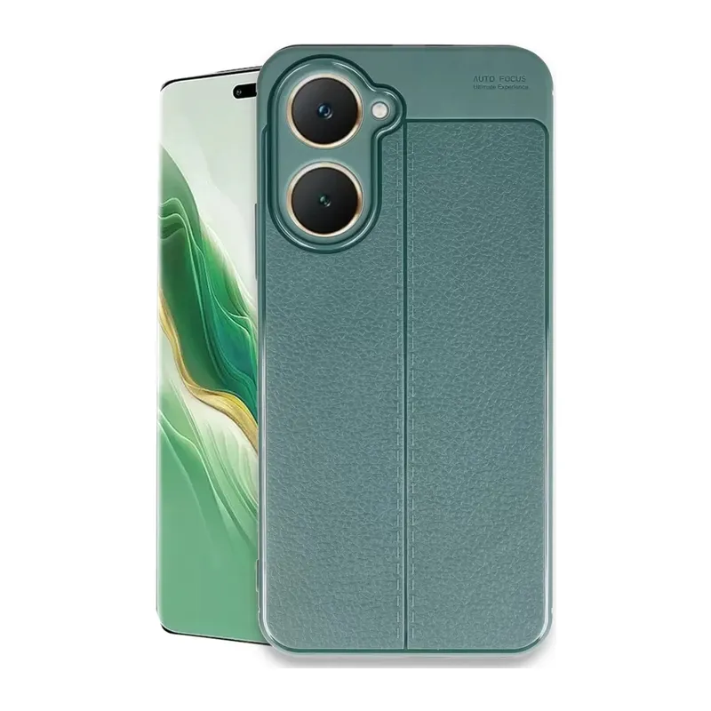 Vivo Y18 Kılıf Auto Focus Kapak - Koyu Yeşil