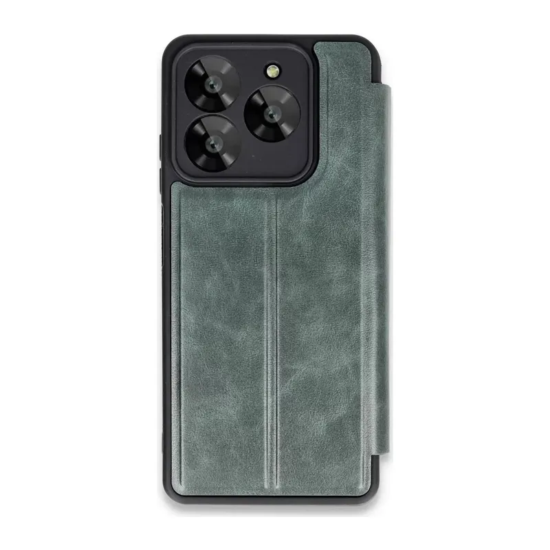 General Mobile Era 50 Kılıf Flip Cover - Koyu Yeşil
