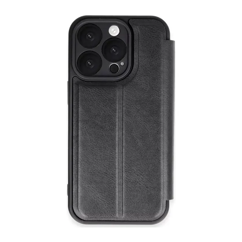 Apple İphone 16 Pro Max Kılıf Flip Cover - Siyah