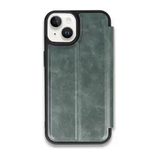 Apple İphone 14 Kılıf Flip Cover - Koyu Yeşil