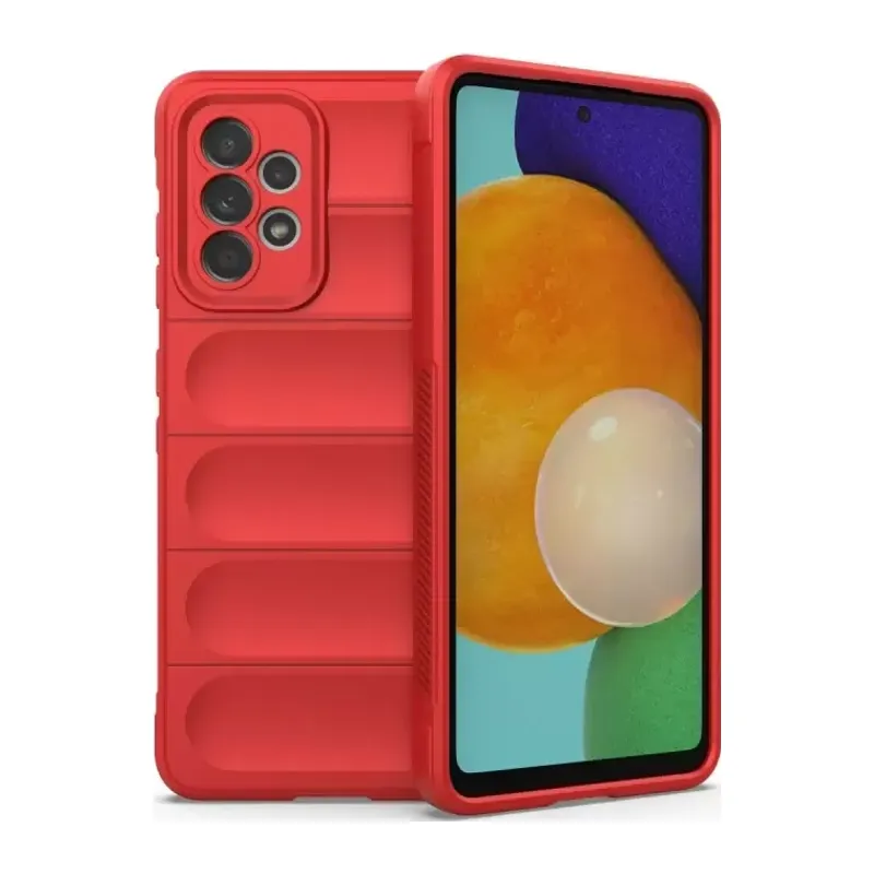 Samsung Galaxy A52 Kılıf Optimum Silikon - Kırmızı