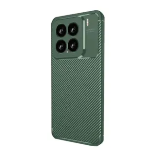 Xiaomi Mi 15 Kılıf Auto Focus Karbon Kapak - Koyu Yeşil