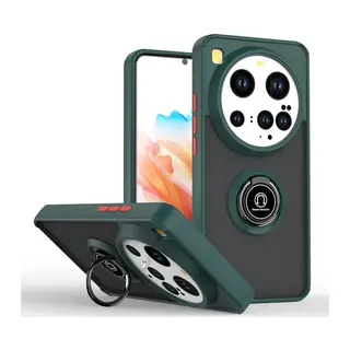 Xiaomi Mi 15 Ultra Kılıf Montreal Yüzüklü Silikon Kapak - Yeşil