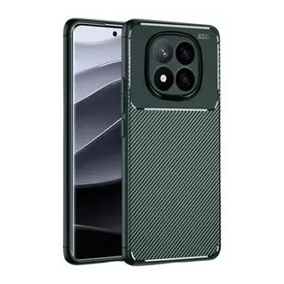Xiaomi Redmi Note 14 Pro 5g Kılıf Auto Focus Karbon Kapak - Koyu Yeşil