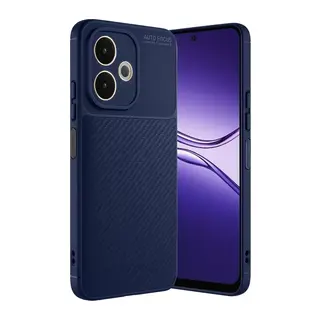Oppo A5 Pro 4g Kılıf Auto Focus Karbon Kapak - Lacivert