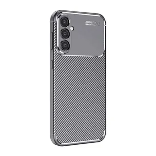Samsung Galaxy A26 Kılıf Auto Focus Karbon Kapak - Gri