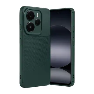 Xiaomi Note 14 5g Auto Focus Karbon Kapak - Koyu Yeşil