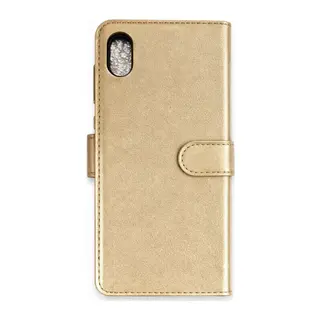 Apple İphone Xs Max Trend S Plus Kapaklı Kılıf - Gold