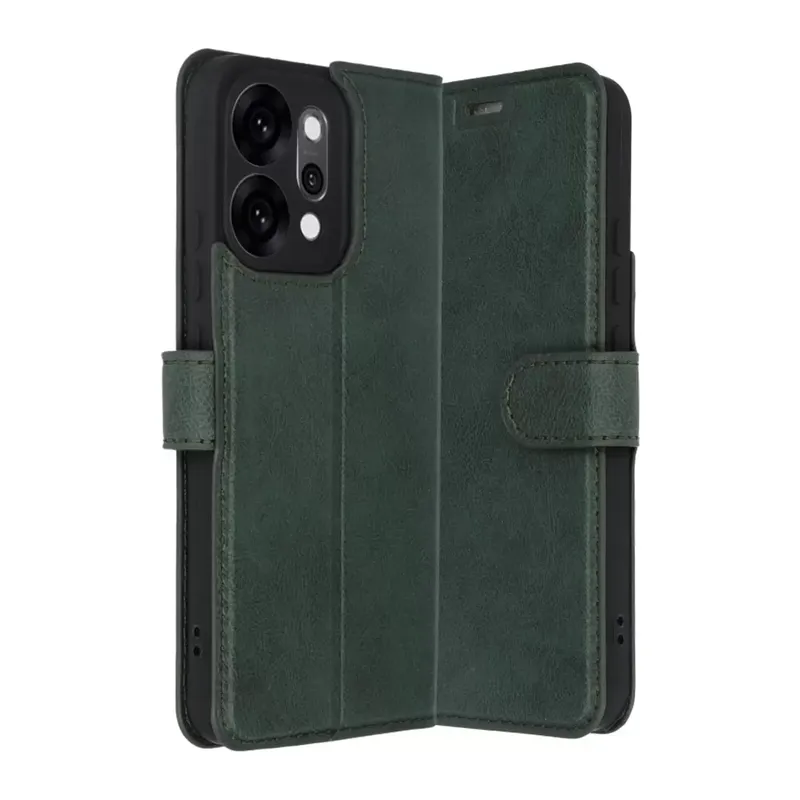 Oppo Reno 14 Trend S Plus Kapaklı Kılıf - Yeşil