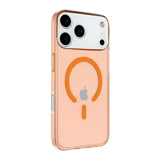 Apple İphone 17 Pro Kılıf Pc Real Magsafe Kapak - Turuncu