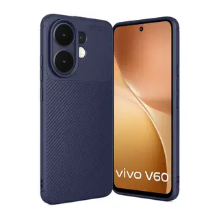 Vivo V60 5g Auto Focus Karbon Kapak - Lacivert