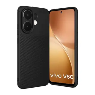 Vivo V60 5g Auto Focus Karbon Kapak - Siyah