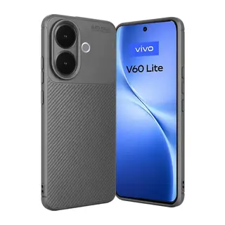 Vivo V60 Lite Auto Focus Karbon Kapak - Gri