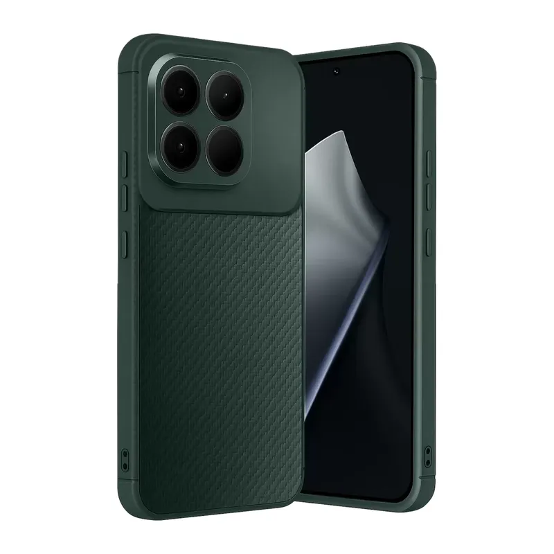 Xiaomi Mi 15t Auto Focus Karbon Kapak - Koyu Yeşil
