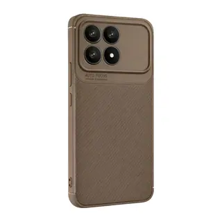 Xiaomi Poco F8 Pro Auto Focus Karbon Kapak - Kahverengi