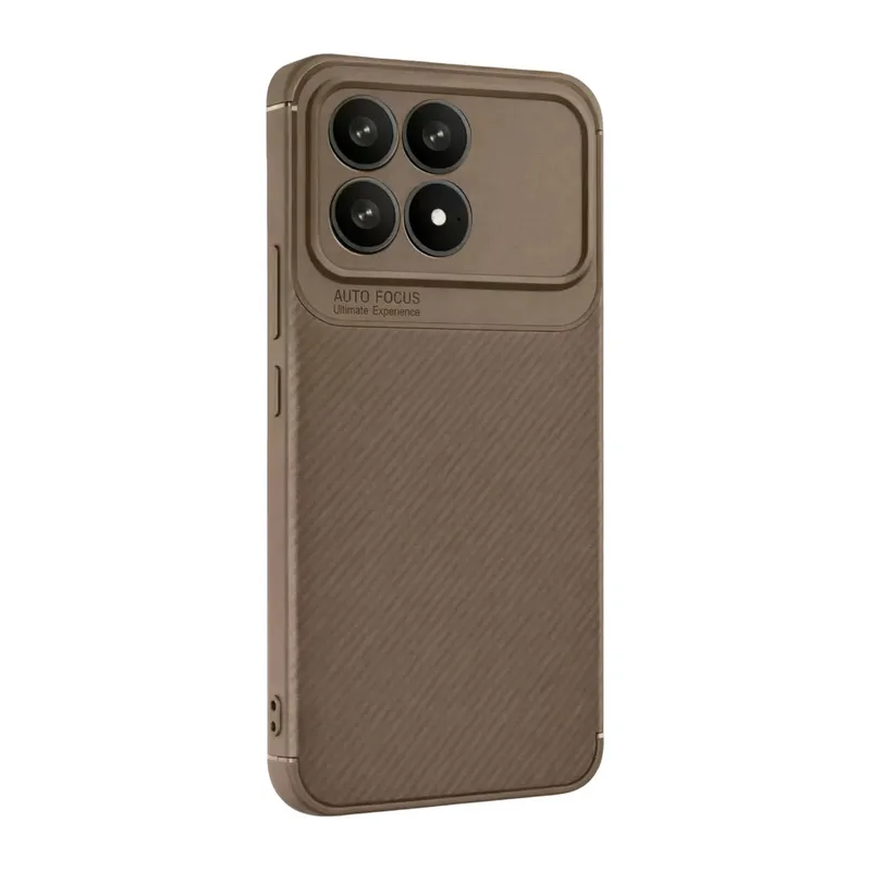 Xiaomi Poco F8 Pro Auto Focus Karbon Kapak - Kahverengi