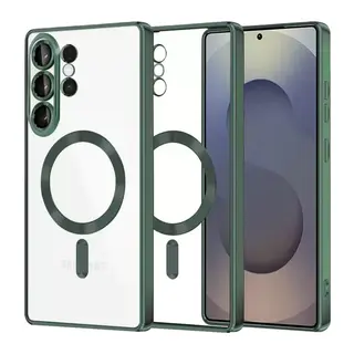 Samsung Galaxy S26 Ultra Kross Magneticsafe Kapak - Koyu Yeşil