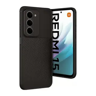 Xiaomi Redmi 15 4g Auto Focus Karbon Kapak - Siyah