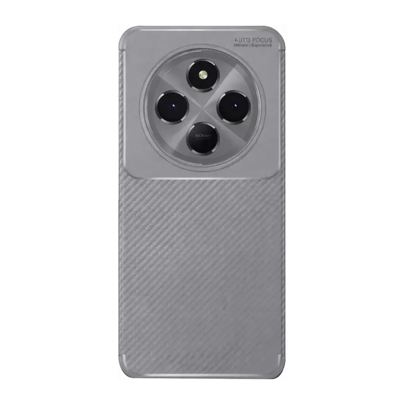 Xiaomi Redmi 14c Kılıf Auto Focus Karbon Kapak - Gri