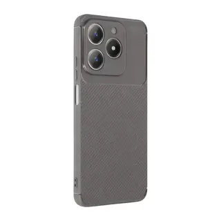 Realme C61 Kılıf Auto Focus Karbon Kapak - Gri
