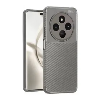 Tecno Spark 30 Kılıf Auto Focus Karbon Kapak - Gri