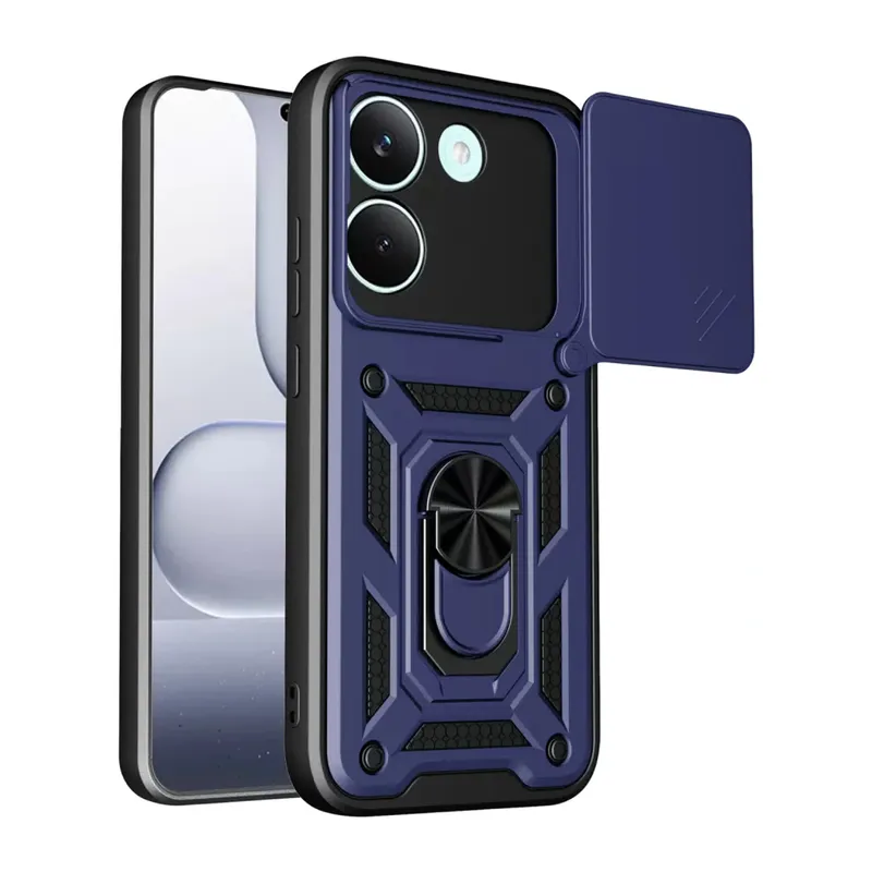 Xiaomi Poco X8 Pro Pars Lens Yüzüklü Silikon - Lacivert