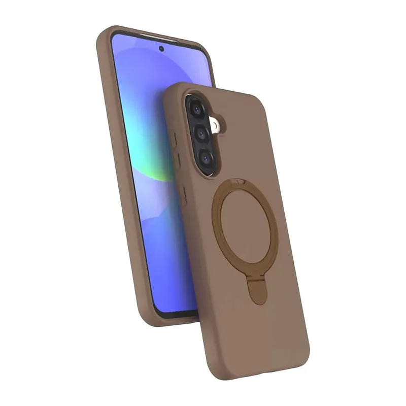 Samsung Galaxy A37 5g Regal Magsafe Standlı Kapak - Çöl Titanyum