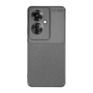 Oppo Reno 11f Kılıf Auto Focus Karbon Kapak - Gri