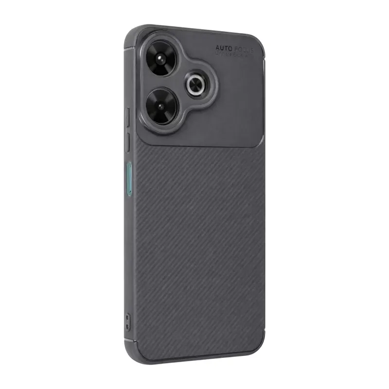 Xiaomi Redmi 13 4g Kılıf Auto Focus Karbon Kapak - Gri