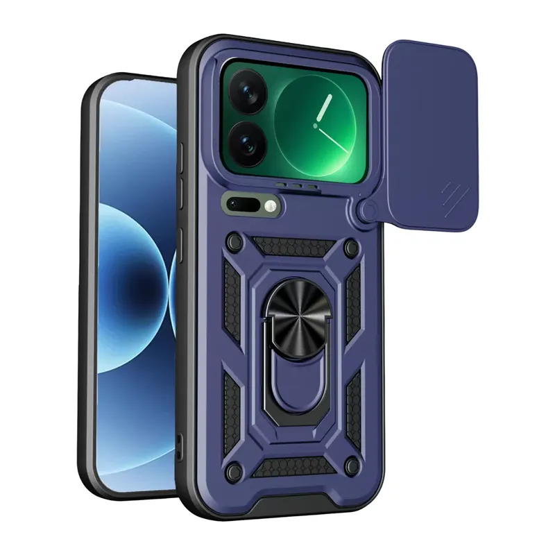 Xiaomi Mi 17 Pro Pars Lens Yüzüklü Silikon - Lacivert