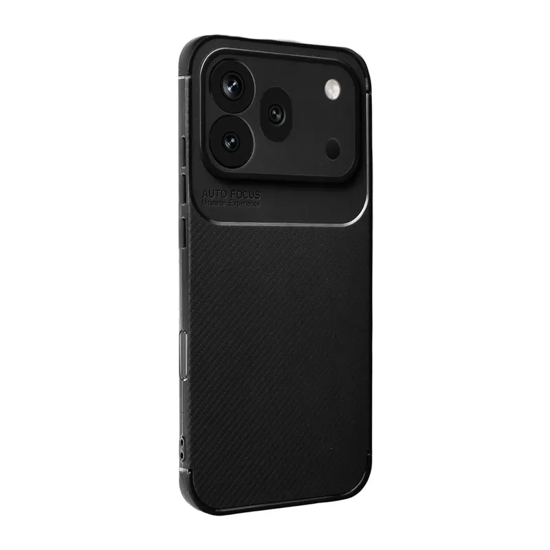 Huawei Honor 600 Pro Auto Focus Karbon Kapak - Siyah