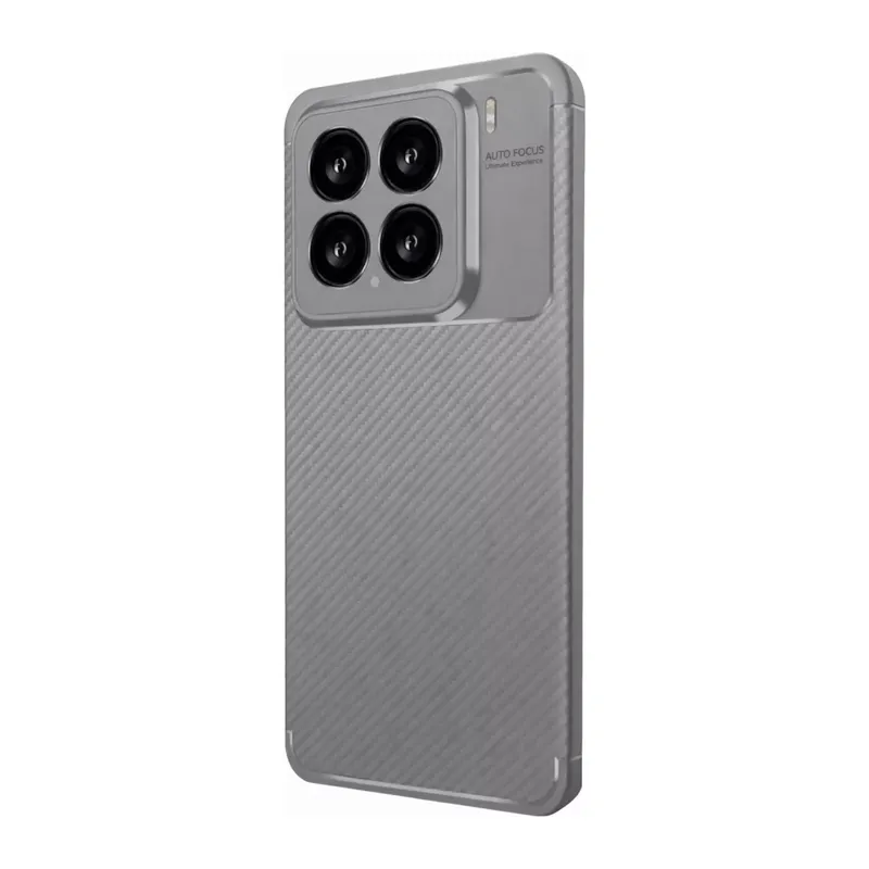 Xiaomi Mi 15 Kılıf Auto Focus Karbon Kapak - Gri