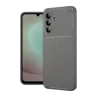 Samsung Galaxy A56 Kılıf Auto Focus Karbon Kapak - Gri