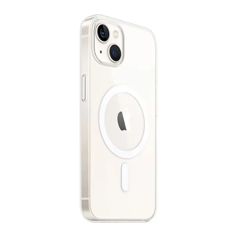 Apple İphone 15 Plus Kılıf Magneticsafe Şeffaf Silikon - Şeffaf