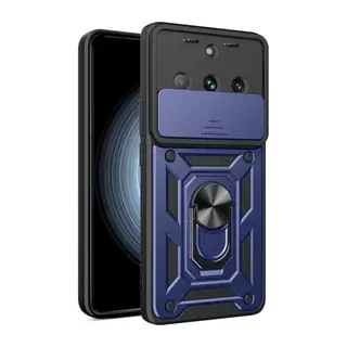 Realme 11 Pro Kılıf Pars Lens Yüzüklü Silikon - Lacivert