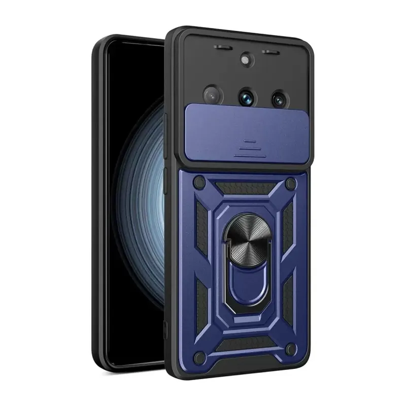Realme 11 Pro Kılıf Pars Lens Yüzüklü Silikon - Lacivert
