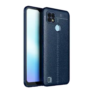 Realme C21 Kılıf Auto Focus Kapak - Lacivert
