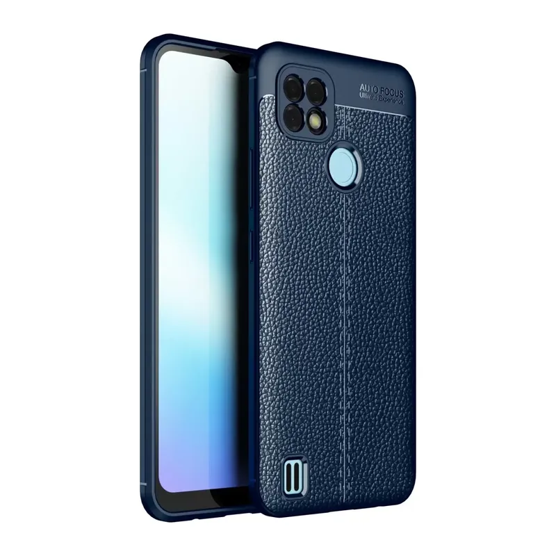 Realme C21 Kılıf Auto Focus Kapak - Lacivert